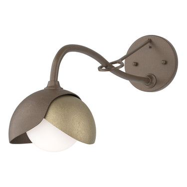 Hubbardton Forge 201377 Brooklyn 1-Light Double Shade Long-Arm Sconce 7