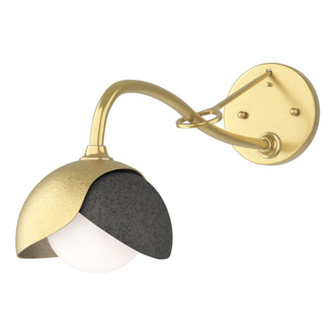 Hubbardton Forge 201377 Brooklyn 1-Light Double Shade Long-Arm Sconce 76