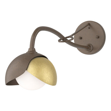 Hubbardton Forge 201377 Brooklyn 1-Light Double Shade Long-Arm Sconce 9