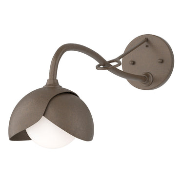 Hubbardton Forge 201377 Brooklyn 1-Light Double Shade Long-Arm Sconce 1