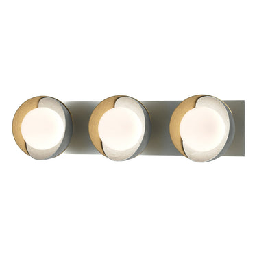 Hubbardton Forge 201378 Brooklyn 3-Light Straight Double Shade Bath Sconce 18