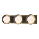Hubbardton Forge 201378 Brooklyn 3-Light Straight Double Shade Bath Sconce 19