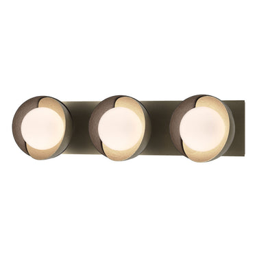 Hubbardton Forge 201378 Brooklyn 3-Light Straight Double Shade Bath Sconce 20