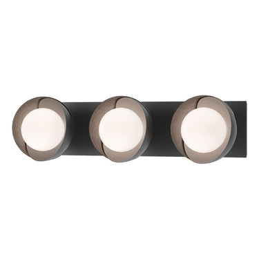 Hubbardton Forge 201378 Brooklyn 3-Light Straight Double Shade Bath Sconce 2