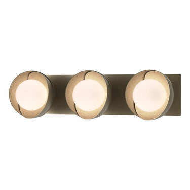 Hubbardton Forge 201378 Brooklyn 3-Light Straight Double Shade Bath Sconce 22