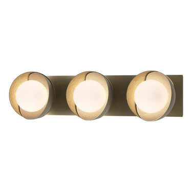 Hubbardton Forge 201378 Brooklyn 3-Light Straight Double Shade Bath Sconce 24