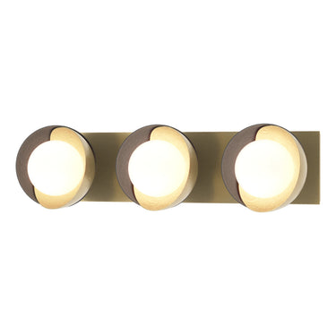 Hubbardton Forge 201378 Brooklyn 3-Light Straight Double Shade Bath Sconce 31