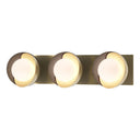 Hubbardton Forge 201378 Brooklyn 3-Light Straight Double Shade Bath Sconce 32