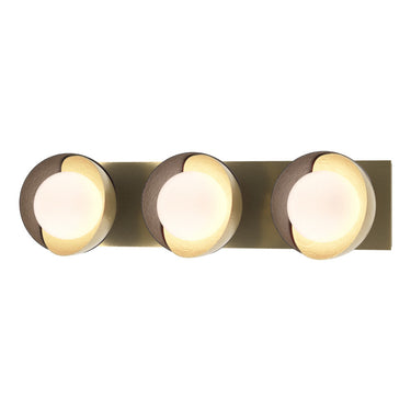 Hubbardton Forge 201378 Brooklyn 3-Light Straight Double Shade Bath Sconce 32