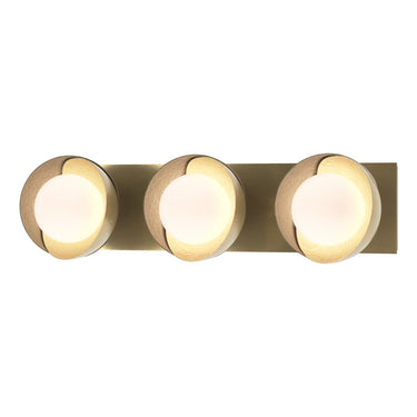 Hubbardton Forge 201378 Brooklyn 3-Light Straight Double Shade Bath Sconce 34
