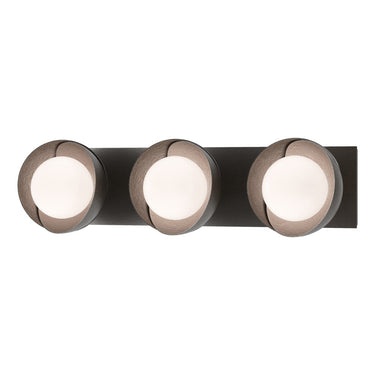 Hubbardton Forge 201378 Brooklyn 3-Light Straight Double Shade Bath Sconce 8
