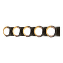 Hubbardton Forge 201379 Brooklyn 5-Light Straight Double Shade Bath Sconce 11