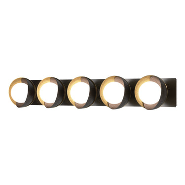 Hubbardton Forge 201379 Brooklyn 5-Light Straight Double Shade Bath Sconce 11