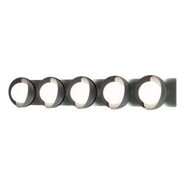 Hubbardton Forge 201379 Brooklyn 5-Light Straight Double Shade Bath Sconce 12