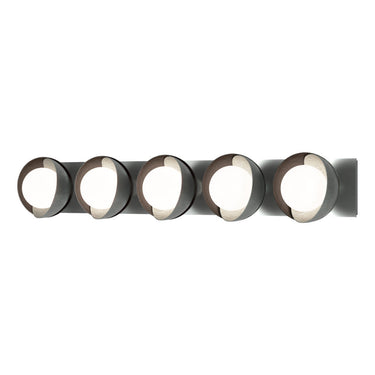 Hubbardton Forge 201379 Brooklyn 5-Light Straight Double Shade Bath Sconce 13