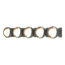 Hubbardton Forge 201379 Brooklyn 5-Light Straight Double Shade Bath Sconce 15