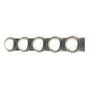 Hubbardton Forge 201379 Brooklyn 5-Light Straight Double Shade Bath Sconce 16