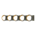 Hubbardton Forge 201379 Brooklyn 5-Light Straight Double Shade Bath Sconce 17