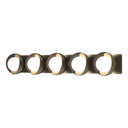 Hubbardton Forge 201379 Brooklyn 5-Light Straight Double Shade Bath Sconce 18