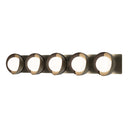Hubbardton Forge 201379 Brooklyn 5-Light Straight Double Shade Bath Sconce 19