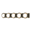 Hubbardton Forge 201379 Brooklyn 5-Light Straight Double Shade Bath Sconce 20