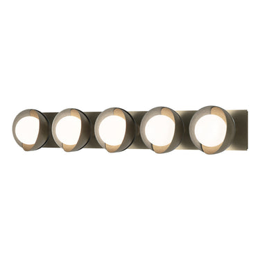 Hubbardton Forge 201379 Brooklyn 5-Light Straight Double Shade Bath Sconce 20