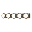 Hubbardton Forge 201379 Brooklyn 5-Light Straight Double Shade Bath Sconce 22