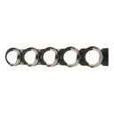 Hubbardton Forge 201379 Brooklyn 5-Light Straight Double Shade Bath Sconce 24