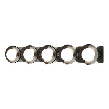 Hubbardton Forge 201379 Brooklyn 5-Light Straight Double Shade Bath Sconce 24