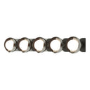 Hubbardton Forge 201379 Brooklyn 5-Light Straight Double Shade Bath Sconce 25