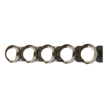 Hubbardton Forge 201379 Brooklyn 5-Light Straight Double Shade Bath Sconce 25