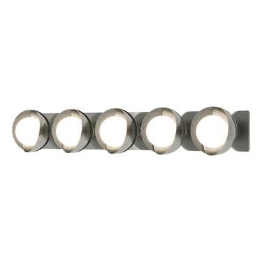 Hubbardton Forge 201379 Brooklyn 5-Light Straight Double Shade Bath Sconce 26