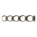 Hubbardton Forge 201379 Brooklyn 5-Light Straight Double Shade Bath Sconce 28