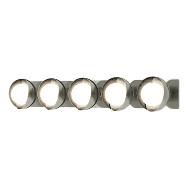 Hubbardton Forge 201379 Brooklyn 5-Light Straight Double Shade Bath Sconce 28