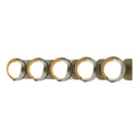 Hubbardton Forge 201379 Brooklyn 5-Light Straight Double Shade Bath Sconce 29
