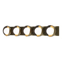 Hubbardton Forge 201379 Brooklyn 5-Light Straight Double Shade Bath Sconce 30