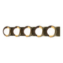 Hubbardton Forge 201379 Brooklyn 5-Light Straight Double Shade Bath Sconce 31