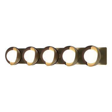 Hubbardton Forge 201379 Brooklyn 5-Light Straight Double Shade Bath Sconce 31