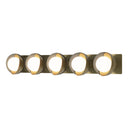 Hubbardton Forge 201379 Brooklyn 5-Light Straight Double Shade Bath Sconce 32