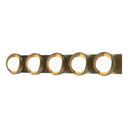 Hubbardton Forge 201379 Brooklyn 5-Light Straight Double Shade Bath Sconce 33