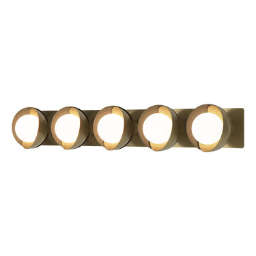 Hubbardton Forge 201379 Brooklyn 5-Light Straight Double Shade Bath Sconce 33