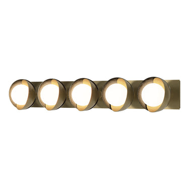 Hubbardton Forge 201379 Brooklyn 5-Light Straight Double Shade Bath Sconce 34
