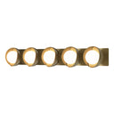 Hubbardton Forge 201379 Brooklyn 5-Light Straight Double Shade Bath Sconce 35