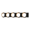 Hubbardton Forge 201379 Brooklyn 5-Light Straight Double Shade Bath Sconce 4