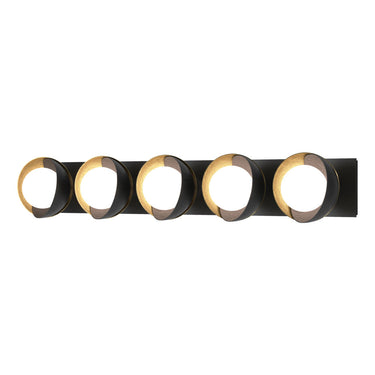 Hubbardton Forge 201379 Brooklyn 5-Light Straight Double Shade Bath Sconce 6