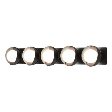 Hubbardton Forge 201379 Brooklyn 5-Light Straight Double Shade Bath Sconce 9