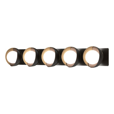 Hubbardton Forge 201379 Brooklyn 5-Light Straight Double Shade Bath Sconce 10