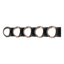 Hubbardton Forge 201379 Brooklyn 5-Light Straight Double Shade Bath Sconce 1