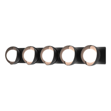 Hubbardton Forge 201379 Brooklyn 5-Light Straight Double Shade Bath Sconce 1