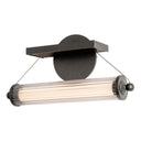 Hubbardton Forge 209105 Libra LED Sconce in Clear Glass with Wood Black Accent 2